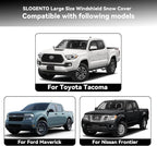Windshield Cover for Ice and Snow Custom Fit for 2022-2023 2024 2025 2026 Nissan Frontier Accessories Heavy Duty Windshield Covers for Truck Window Protector for Snow Rain Dust Hail Protection