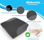 Car Seat Cushion, Car Seat Cushions for Long Driving | Comfortable Memory Foam Driver Seat Cushion, Automotive Seat Cushions, Butt Pillow for Car,Truck, Office Chair, Black