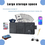 Car Sun Visor Organizer, Car Visor Organizer Visor Storage Organizer with Pockets Car Visor Storage Pouch Truck Sunvisor Organizer for Men Women(Black)
