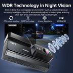 4K+2K Dash Cam Front and Rear, 5G WiFi GPS, 32GB Card Included, 3.39" Screen Dual Dashcam, G-Sensor, 24H Parking Mode, WDR, Dash Camera for Cars
