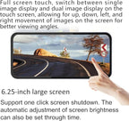 car Electronic Rearview Mirror, Right Blind spot Assistance Mirror for Vehicles, High - Definition Night Vision dashcam, Parking Monitoring, CMS (Black)