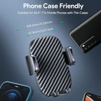 Car Phone Holder - Flexible Gooseneck Long Arm Phone Mount for Windshield with Washable Strong Suction Cup for All iPhone Android Smartphone