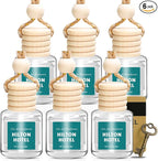 Premium Scent Car Air Freshener, 6 Pack Hotel Scent Collection Diffuser Set, Long Lasting Luxury Fragrance Essential Oil Aromatherapy, Hanging Air Freshener for Car Interior Accessories Unisex