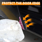 Car Door Corner Edge Guards 4pcs Bling Rhinestone Anti-Scratch Edge Protector Stickers(Pink)