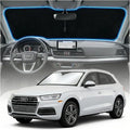 for Audi Q5 Sun Shade Windshield Cover - Custom Fit Q5 Accessories 2018-2023 2024 2025 2026 Sunshade Foldable UV Protection & Heat Shield Sun Visor Accessories