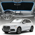 for Audi Q5 Sun Shade Windshield Cover - Custom Fit Q5 Accessories 2018-2023 2024 2025 2026 Sunshade Foldable UV Protection & Heat Shield Sun Visor Accessories