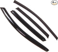 Outside Mount Window Vent Visors Rain Guards Compatible with Honda CR-V 2007-2011 | Side Window Wind Deflectors Rain Shields | Smoke Tinted, 4 Pcs Set, DGWV-230