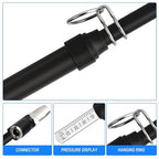 Black Double Straight Type Tire Pressure Gauge, 10Pcs, 10-150 Psi, Suitable for Trucks, Cars, Motorcycles