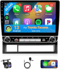 4+64G Car Radio Stereo for Toyota Tacoma 2005-2015 Upgrade with Wireless Carplay Android Auto 10.1'' IPS Touchscreen Buit in Bluetooth GPS Navigation WiFi FM Backup Camera MIC