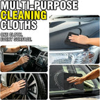 Shop Towels, 100 Pack - 11.5"x 11.5" Commercial Grade Work Rags for Cars, Microfiber Cleaning Cloths Bulk Detailing Cloth for Automotive Mechanic Garage Housekeeping Restaurant - Black