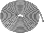 Car Door Edge Guard, 16.4ft U Shape Rubber Edge Trim Seal Strip Protector Universal for Car Truck ATV Boat Multifunctional No Glue PVC Iron Gray