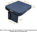 Portable Heated Seat Cushion, Memory Foam Heating Seat Pad for Outdoor Stadium Bleacher Camping, Power Bank Not Included（Blue）