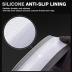Car Steering Wheel Cover, Microfiber Leather Steering Wheel Covers with Anti-Slip Lining, Breathable Elastic Car Steering Wheel Protector, Universal Standard Size 14-15 inch