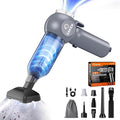 6 in 1 Car Vacuum Cleaner, 20000PA Handheld Vacuum Cordless Rechargeable 7800mAH with Type-C Reverse Charging, Window Breaker and Seatbelt Cutter for Car,Office and Home Cleaning,SW102 Blue Gray
