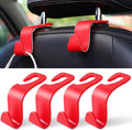Car Seat Headrest Hook - 4 Pack Universal Auto Back Seat Hook Organizer for Purse Coat, Interior Accessories