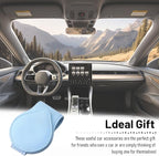 Car Visor Sunglasses Holder, Magnetic Vehicle Sun Visor Eyeglasses Hanger Ticket Card Holder Clip, Auto Interior Sunvisor Glasses Mounter Organizer, Universal for Vehicles (Light Blue)