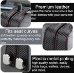 Car Seat Headrest Storage Hooks - 2 Pack Dual Hangers Design Organization Accessories, Car Interior Gadgets to Add Extra Holder and Hook for Purses,Bags,Coat and Handbag
