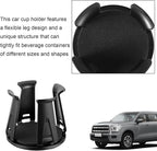 2 Pcs Car Cup Holder Expander, Adjustable Cup Holder for Cars Automotive Slim Can Cupholder Insert Adapter with Self-Adhesive & Suction Cups Secure Drink Holders for Car SUV Truck