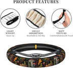 Wetland Fern Neoprene Steering Wheel Cover for Men Women Anti-Slip Elastic Steering Wheel Protective Cover 15in Universal Car Accessories Fit Cars, SUVs, Auto