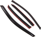 Outside Mount Window Vent Visors Rain Guards Compatible with Lexus RX350 2004-2009 | Side Window Wind Deflectors Rain Shields | Smoke Tinted, 4 Pcs Set, DGWV-293-2