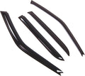 WD2-514 Dark Smoke 4 Pcs Set Window Visor (Outside Mount) Deflector Rain Guard Compatible with 1988-1991 Honda Civic Sedan