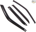 Outside Mount Window Vent Visors Rain Guards Compatible with Honda Civic Sedan 1988-1991 | Side Window Wind Deflectors Rain Shields | Smoke Tinted, 4 Pcs Set, DGWV-514