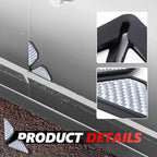2PCS Carbon Fiber Auto Door Edge Guards, Universal Car Door Corner Protectors, Anti-Collision, PVC, Silver