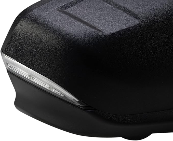 Passenger Side Power Heated Memory Mirror Textured Black Blind Spot Indicator Triple Stripe Style Compatible with 2019-2022 Chevrolet Equinox 2018-2022 GMC Terrain GM1321618