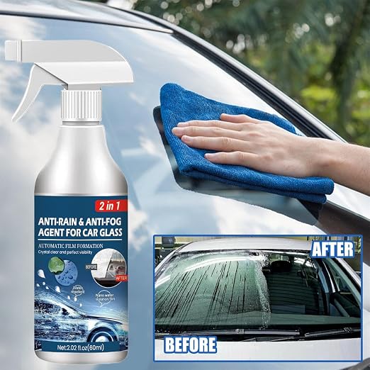 60ml Anti Fog Spray for Windshield, 1/2/3/5 Car Glass Waterproof Coating | Agent, Auto Rain Agent Spray, Anti Fog Rain Spray for Car Interior Windscreen Mirrors Swimming Goggles