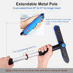Ice Scrapers for Car Windshield, Upgraded 31 Inch Snow Scraper and Brush Combo Extendable 360° Pivoting Ice Snow Removal Tool for Car, Truck, SUV, Christmas(Blue)