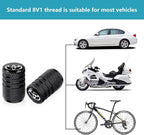 Tire Valve Stem Caps for Toyota Metal Car Wheel Air caps Auto Valve Stem Caps Accessories 4 Pcs Black