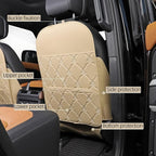 Seat Back Protector w/Dual Pockets,Guards Seats from Kicks & Scuffs | Keeps seat backs looking new for a long time. Easy to install and clean. 2-piece set, size: 30in × 18in × 0.2in
