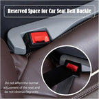 Car Seat Gap Filler 2 Pack, Universal Organizer for Car SUV Truck to Fill The Space Between Seat and Console, Car Seat Blocker and Catcher Prevent Things from Dropping, Easy to Install (Grey)