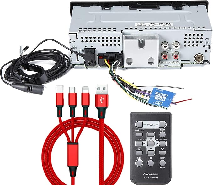 MVH-X390BT Digital Media Receiver with ARC app, MIXTRAX, Built-in Bluetooth and USB Direct Control for iPod/iPhone and Android Phones & zonoz 3 in 1 Multi USB Charging Cable (Bundle)