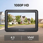 Backup Camera 4.3' HD 1080P Front Rear View Monitor kit IP69 Waterproof Night Vision DIY Grid Lines for Car Trucks RVs Tractors Bus Semi-Trailers Pickup A43