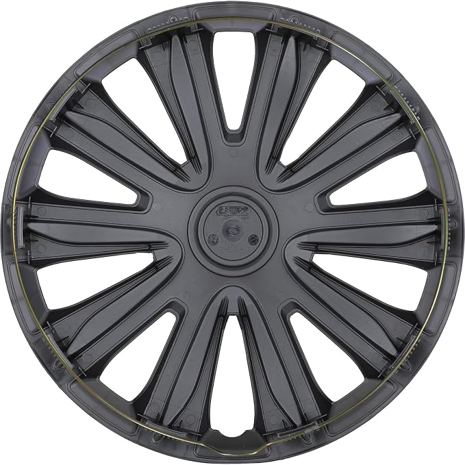 4-Pack 14 Inches Wheel Rim Cover Hubcaps,Redesign Fashion Style Replacement Hubcaps,Car Truck SUV Hub Accessories, Black&Red&Lacquer
