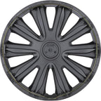4-Pack 14 Inches Wheel Rim Cover Hubcaps,Redesign Fashion Style Replacement Hubcaps,Car Truck SUV Hub Accessories, Black&White&Lacquer