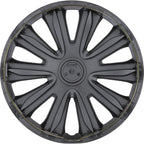 4-Pack 16 Inches Wheel Rim Cover Hubcaps,Redesign Fashion Style Replacement Hubcaps,Car Truck SUV Hub Accessories, Black Lacquer