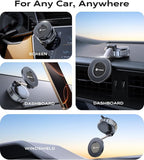 2026 Upgraded Car Phone Holder for Magsafe Car Mount [85 LBS Strongest Suction] Vacuum Magnetic Phone Holders for Your Car 360° Adjustable Car Phone Mount for iPhone 17 Pro Max 16 15 14 13 12