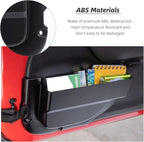 Front Door Storage Pockets,Anti-block Legs Door Side Insert Box Organizer Door Net Pocket Replacement for 2011-2018 Jeep Wrangler JK JKU, Interior Storage Expansion Accessories, Black, 2PCs