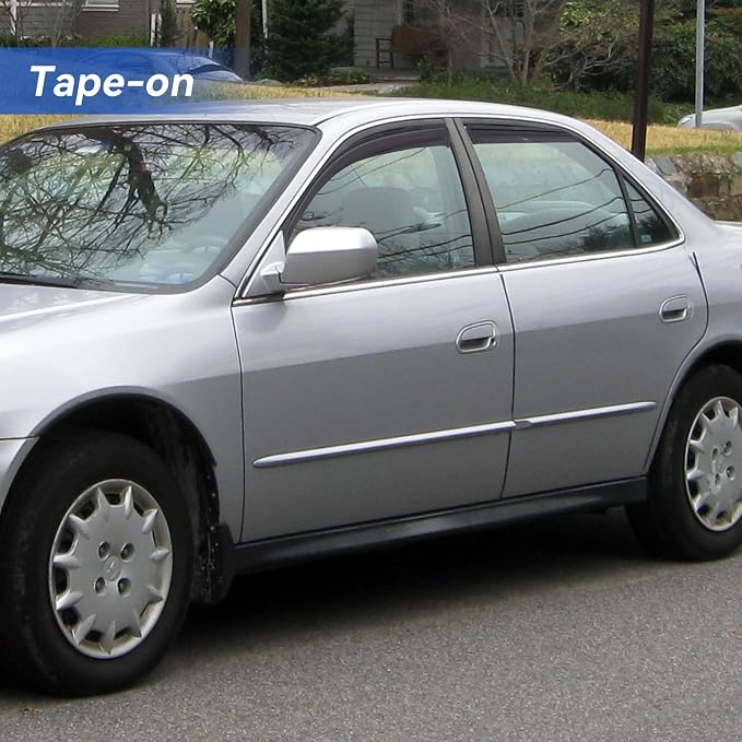 Window Visors Rain Guards for Honda Accord 1998-2002, Out-Channel Window Vent Wind Deflectors Visors Shades for 98-02 Accord Sedan