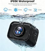 5“ Wireless Backup Camera with 1080P Dual-Channel Monitor | Easy Install for Powered by USB Boost Cable, Stable Real-Time View, IP69K Waterproof Night Vision for Car SUV Truck Pickup