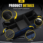 Car Trunk Organizer - 95L Collapsible Trunk Organizer with Lid, Sturdy Car Storage for SUV Auto Truck Van with Adjustable Straps and Non Slip Bottom (Blue, XX-Large)