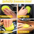 4-Pack Car Cleaning Gel, 5.6 oz Each, Universal Auto Cleaning Putty Slime, Dust Remover for Car Vents, Dashboard, Keyboard & Interior Accessories