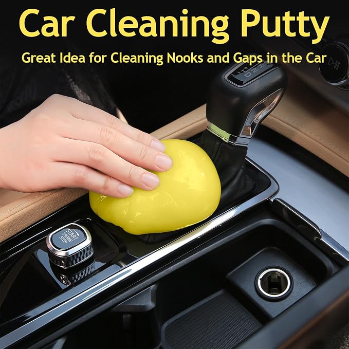 Car Cleaning Gel for Car Cleaning Putty Car Putty Car Interior Cleaner Auto Detail Tools Car Cleaning Slime Car Accessories White Elephant Gifts for Men Women Adults Stocking Stuffers 2 Pack
