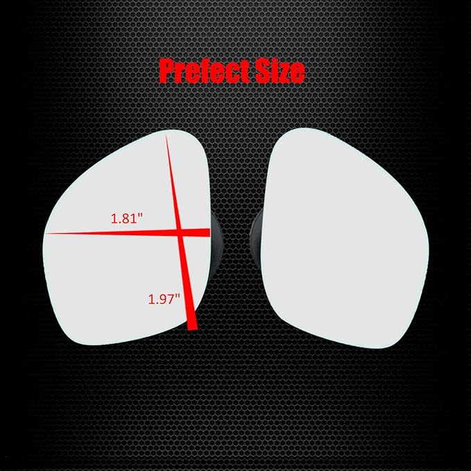 Frameless Blind Spot Mirror, HD Glass Convex Wide Angle Rearview Blindspot Mirror for Car Side Mirror Blind Spot (Rhombus, Pack of 2)