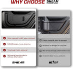 Metal Rear Door Pocket Storage Box Compatible with Jeep Wrangler JL JLU 4XE(2018-2026) & Gladiator JT(2020-2026), Door Side Insert Organizer Box Replaces The Weak Saggy Net -2PCS