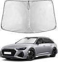 Windshield Sunshade Compatible for Audi RS 6 2003-2023 2024 2025, Sun Visor for Front Windshield & Window Sun Shade Cover, UV Heat Blocker & Protector, Car Accessories