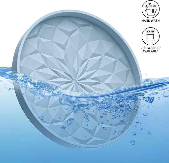 ME.FAN Car Coasters for Cup Holders [4 Pack] - 2.75In Silicone Auto Mug Mats - Universal Non-Slip Recessed Car Interior AccessoriesEther