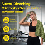 Car Seat Towel Cover - Sweat Absorbing Microfiber Towel for Car Seat After Gym, Workout & Beach - Washable Seat Protector, Universal Fit for Cars, Trucks, SUVs - Palm 2 Pack